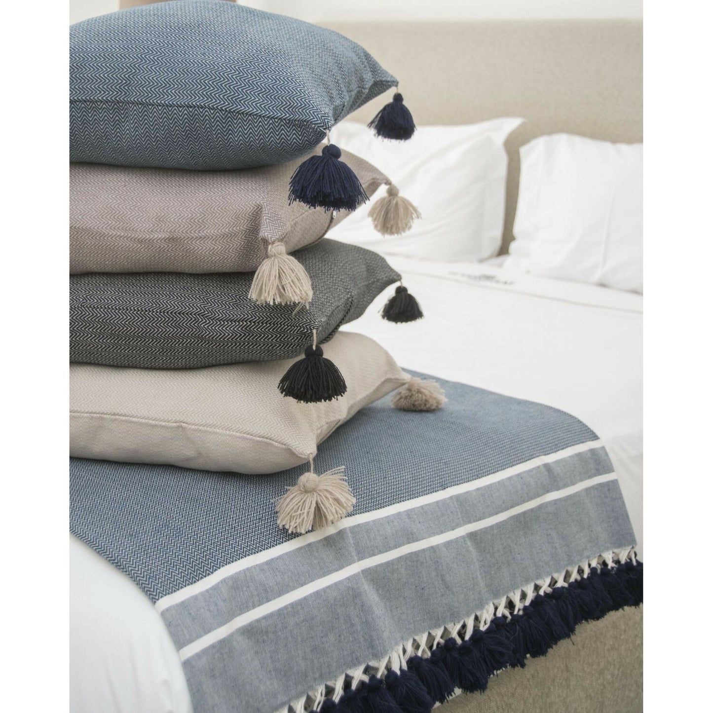 Housse de coussin coton 50x50 STOCKHOLM