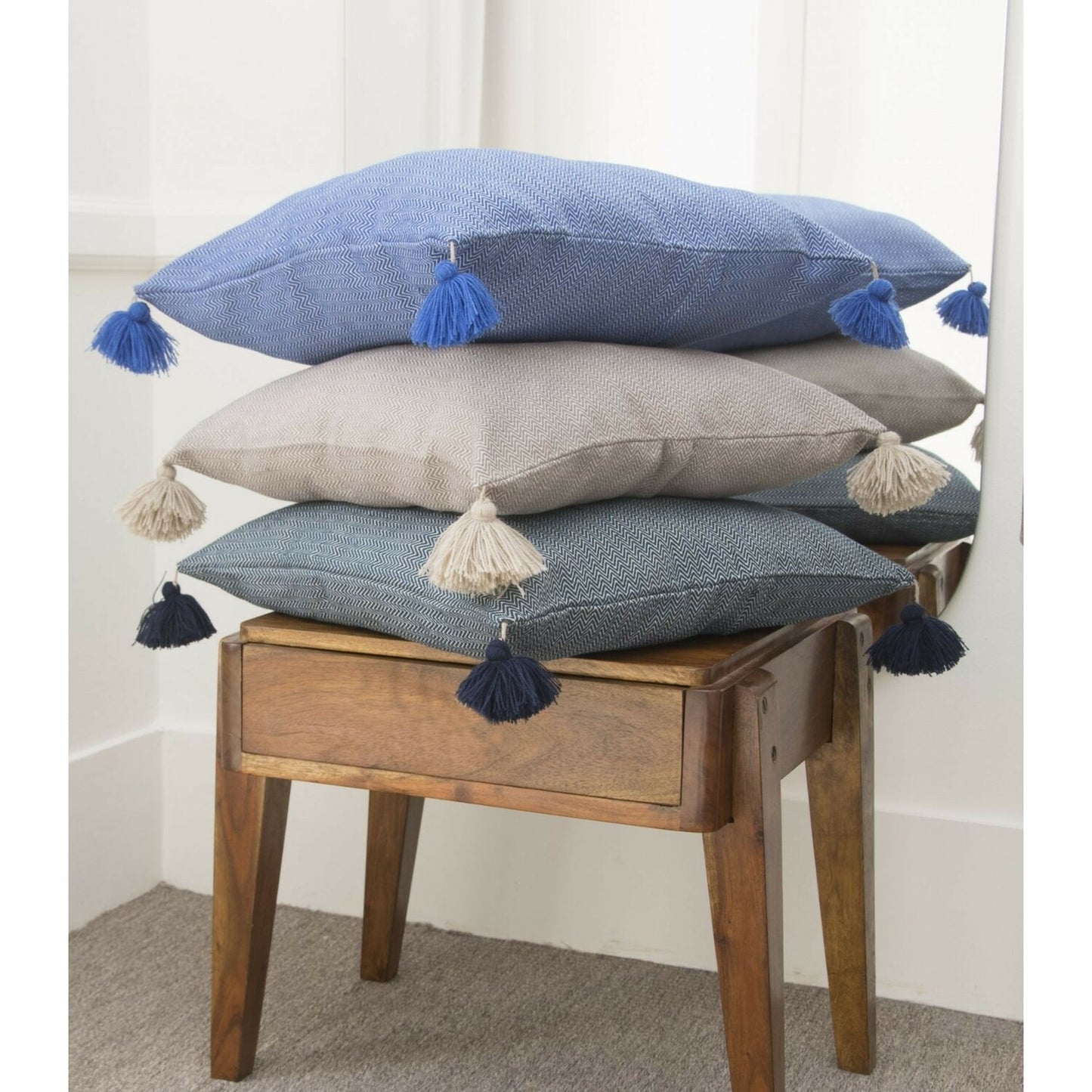 Housse de coussin coton 50x50 STOCKHOLM
