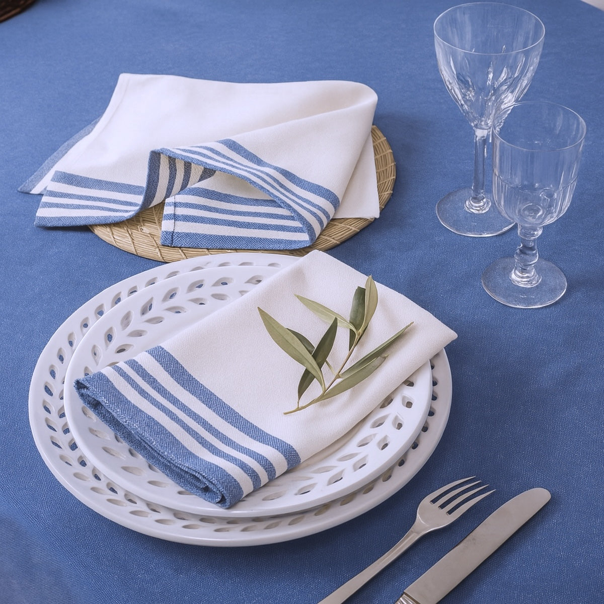 Serviette de table (x4) coton 45x45 MAHDIA