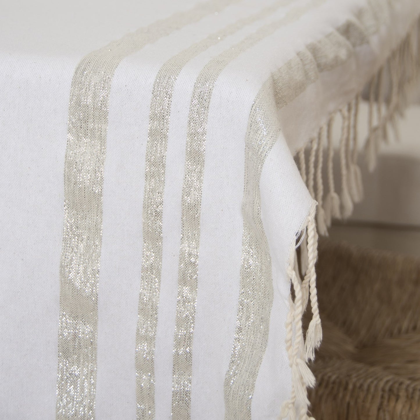 Tablecloth in cotton HAMPTONS 170x170