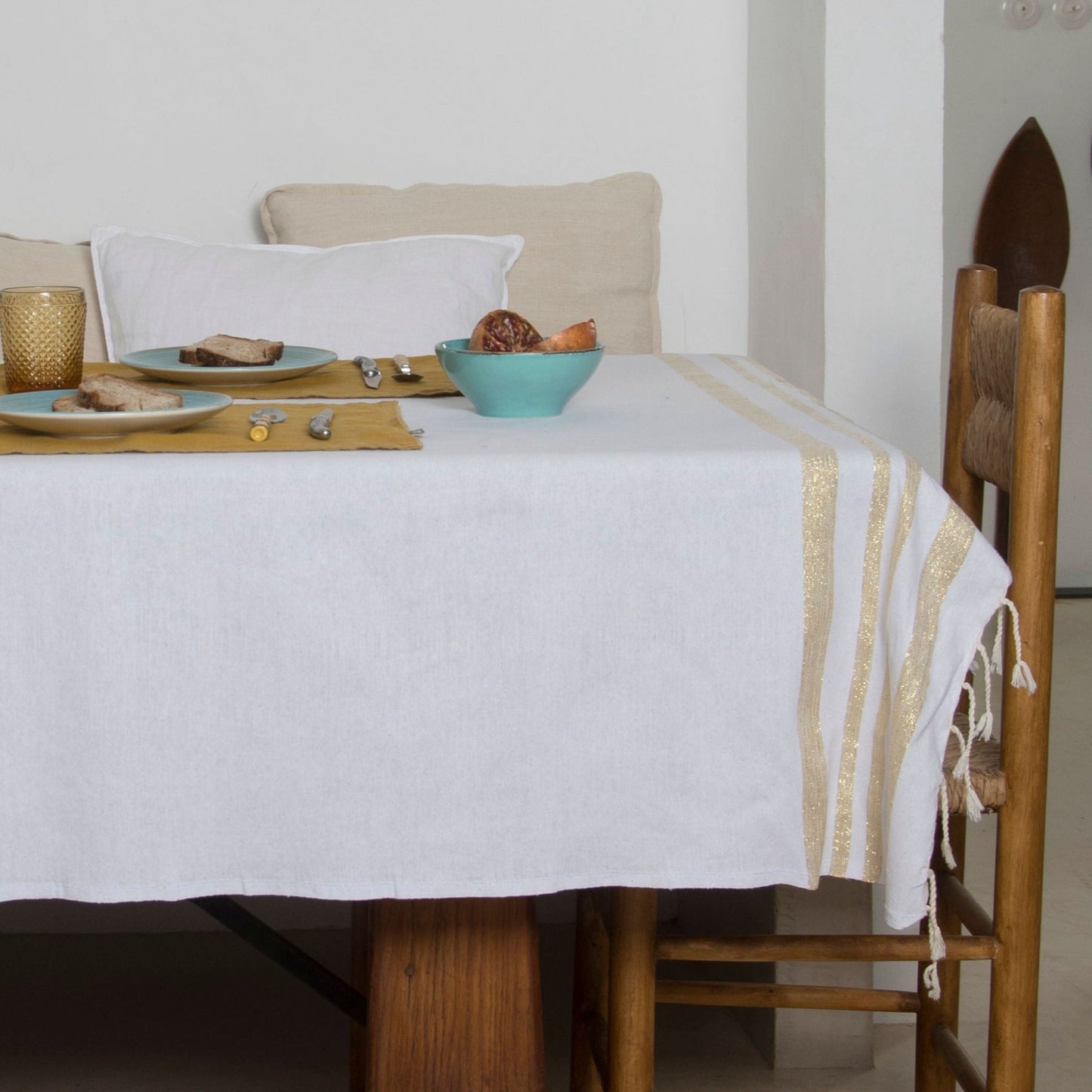 Tablecloth in cotton HAMPTONS 170x170