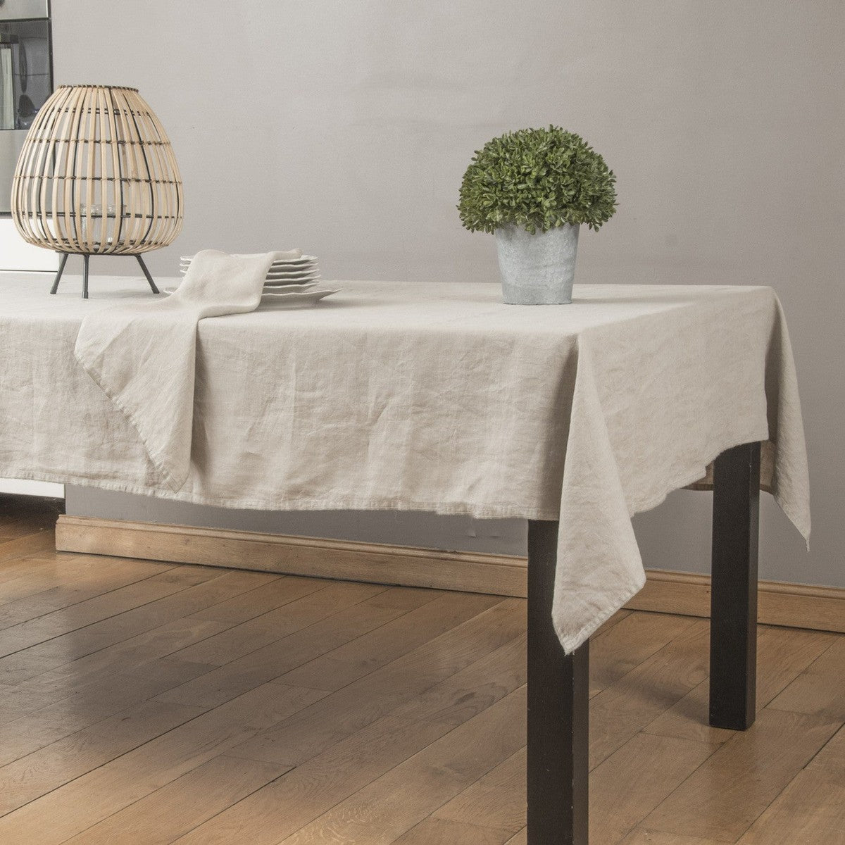 Nappe lin lavé HORTENSE 150x300 - febronie.com