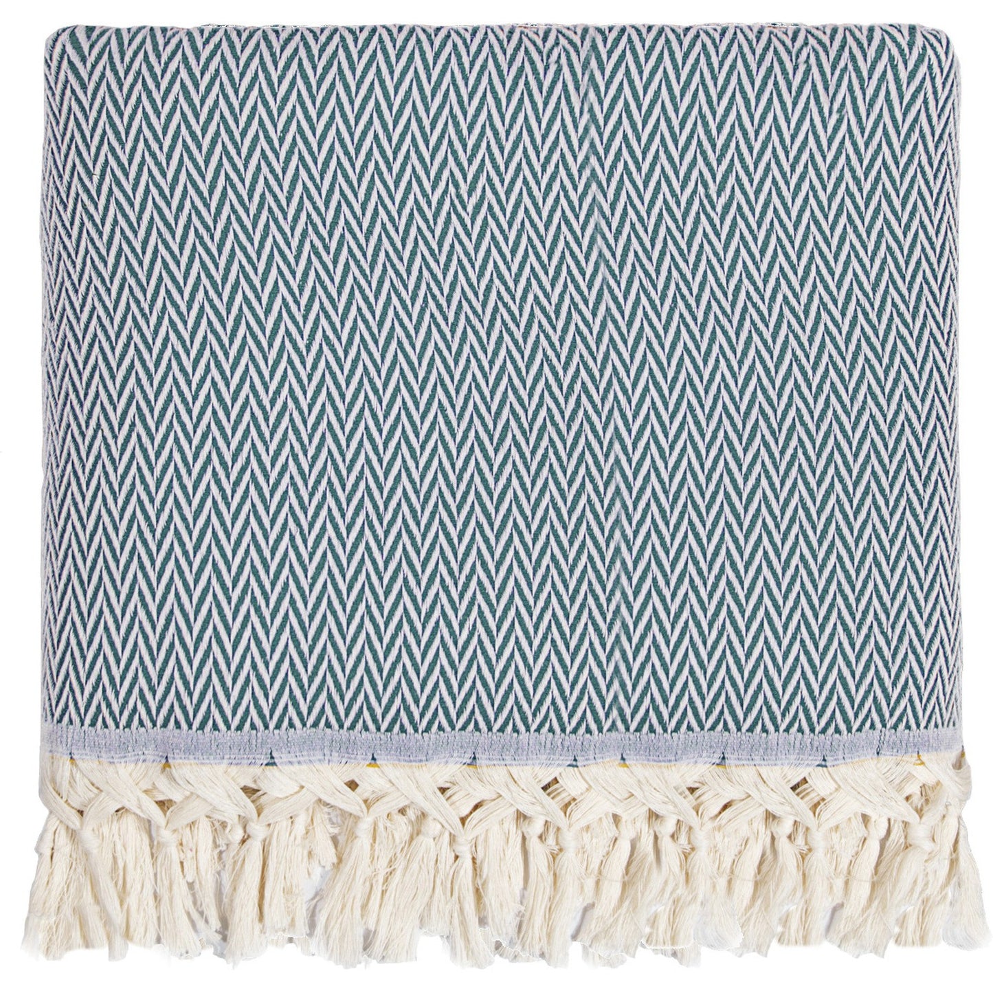 Plaid laine bleu canard ASPEN