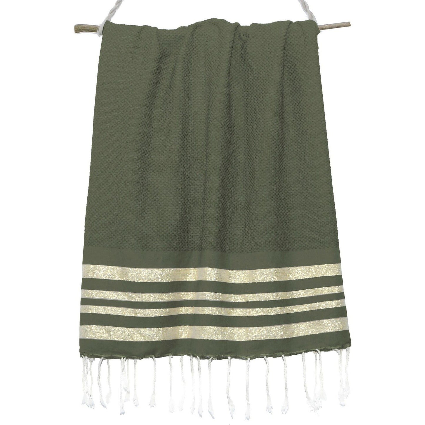 Fouta nid d'abeille coton 100x200 HAMPTONS