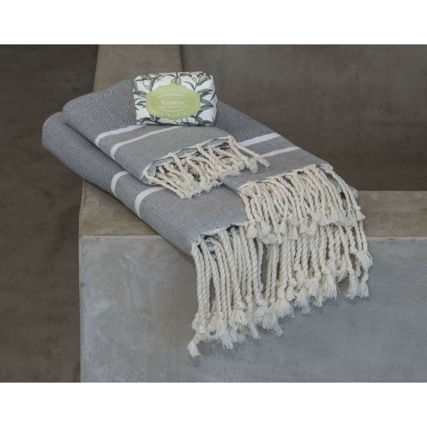 Foutas de bain (1+2) coton 100x200+2(50x80) STOCKHOLM