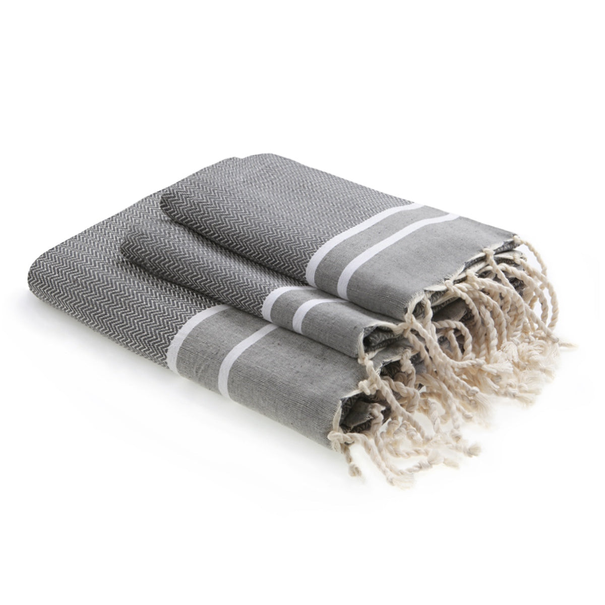 Foutas de bain (1+2) coton 100x200+2(50x80) STOCKHOLM - febronie.com
