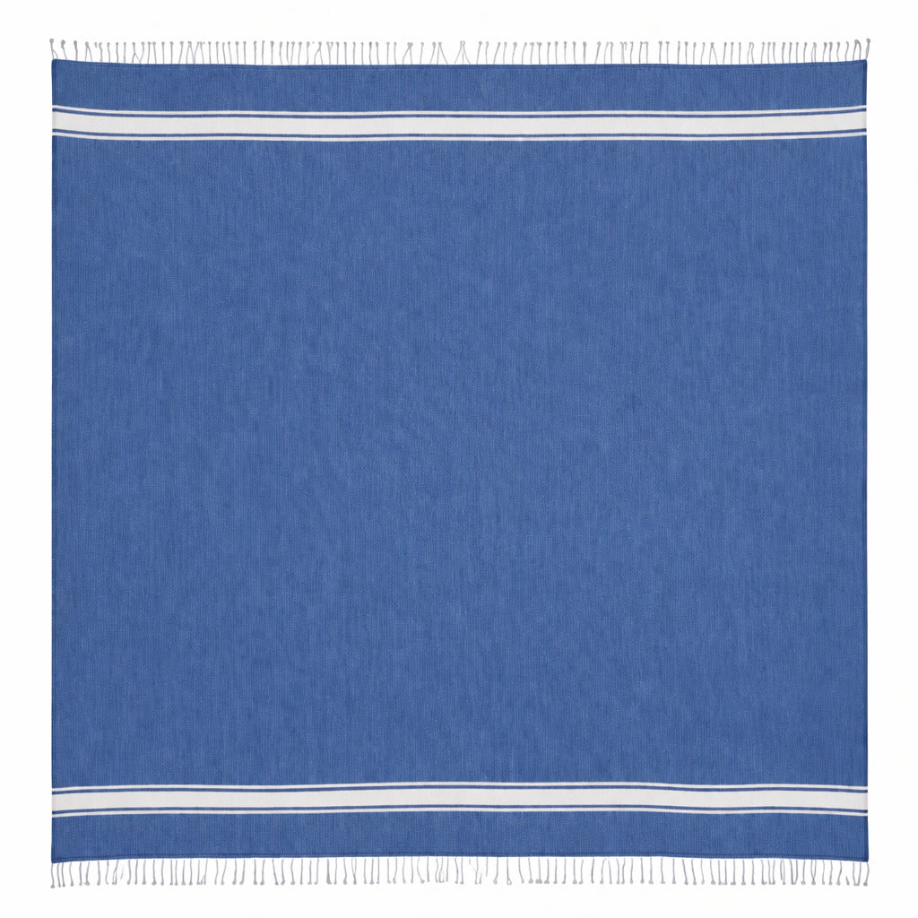 Fouta XXXL coton 200x300 ST TROPEZ bleu grec