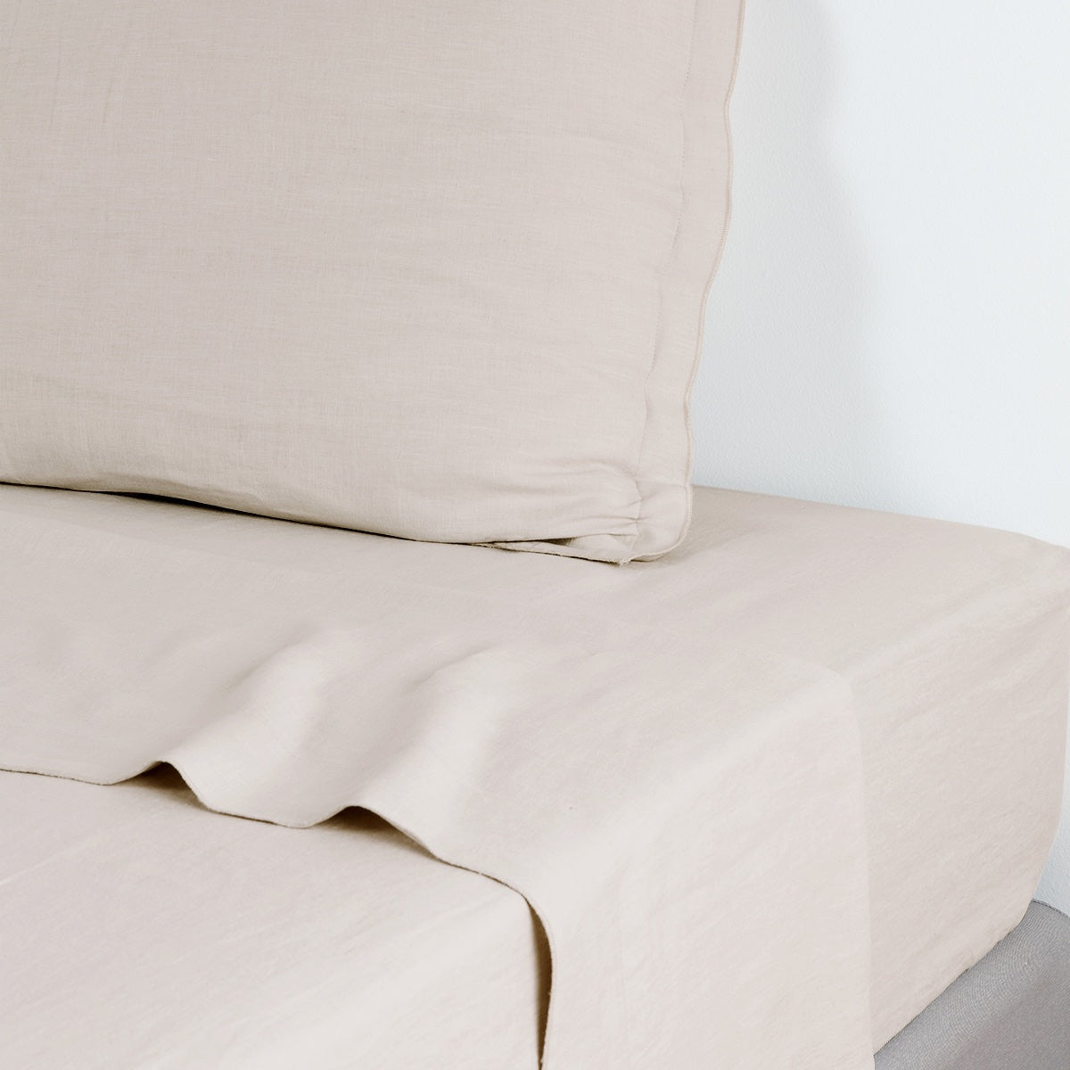 Drap plat lin lavé HORTENSE 240x300 - febronie.com