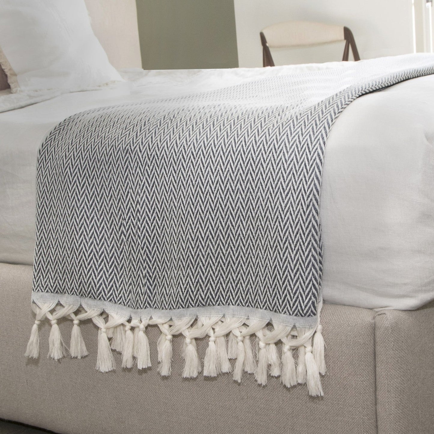 Plaid laine noir ASPEN febronie.com