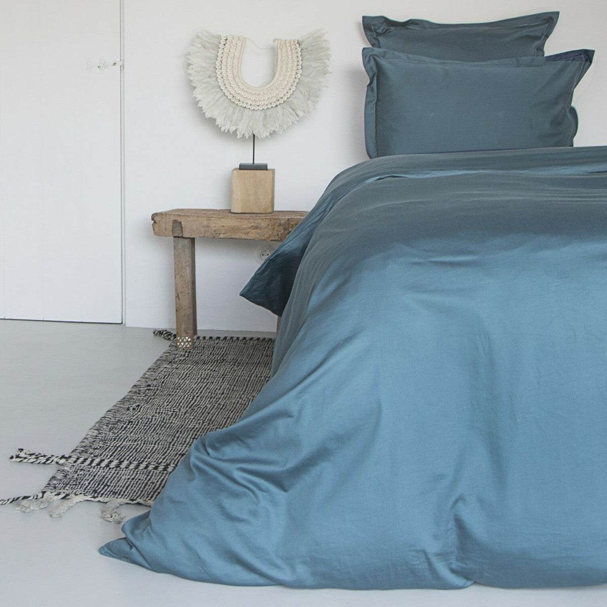 Drap plat satin de coton JULIA 240x300