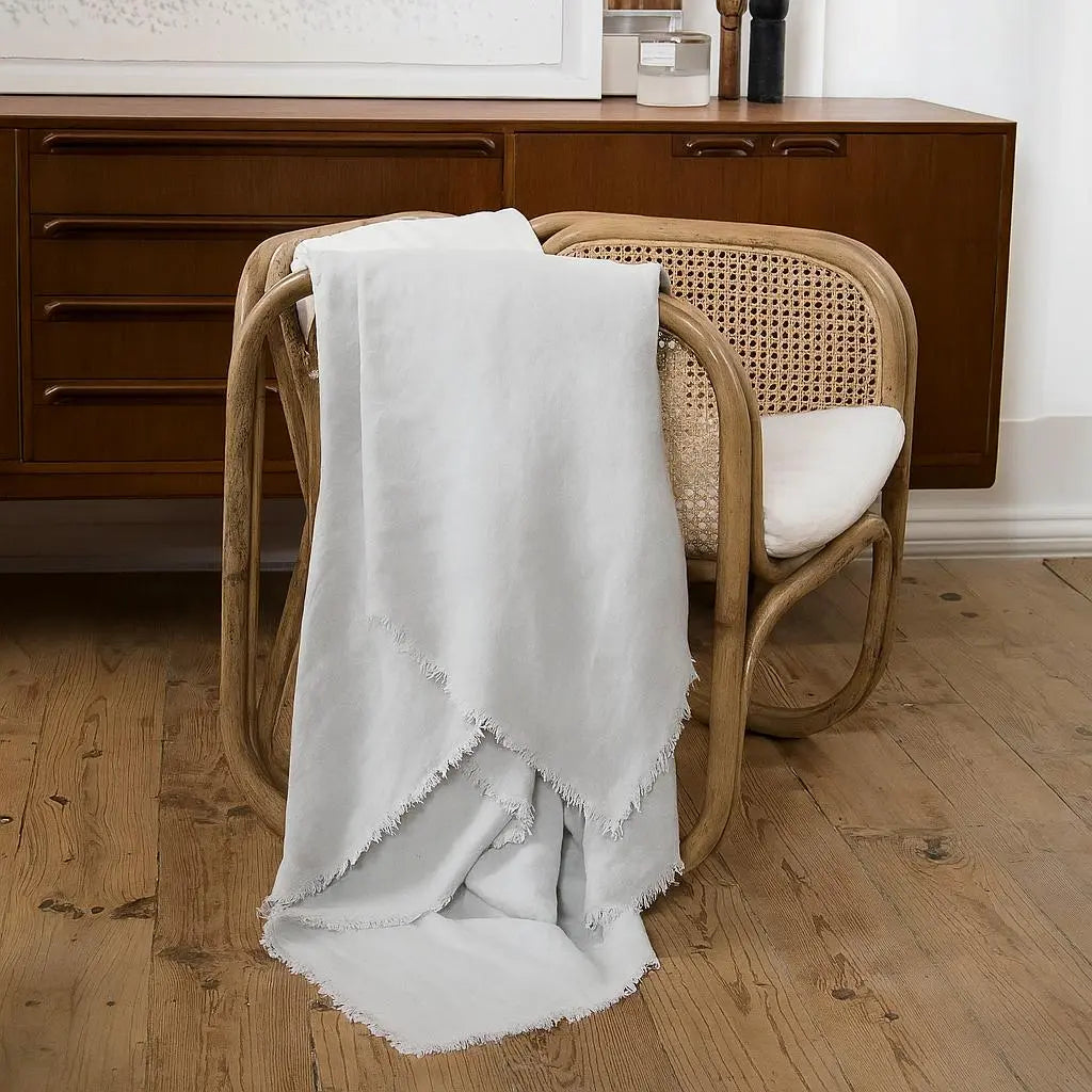 Jeté de lit lin lavé 180x260 HORTENSE febronie.com