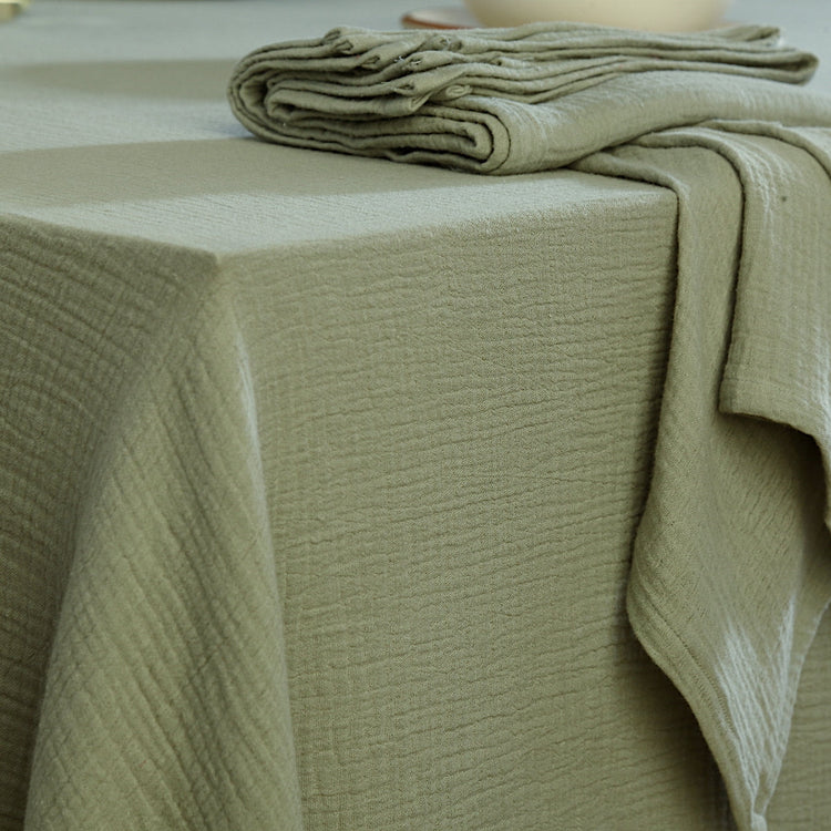 Linge de table en gaze de coton febronie – nappes et serviettes légères et élégantes