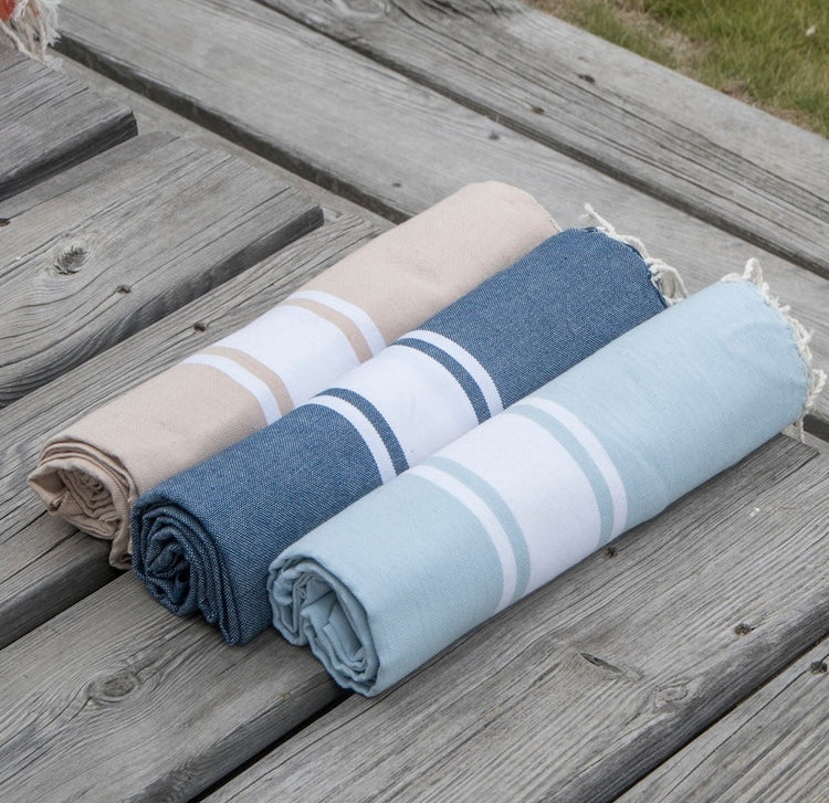 Grande fouta de plage XXL coton artisanal – Collection Fouta XXL | Febronie