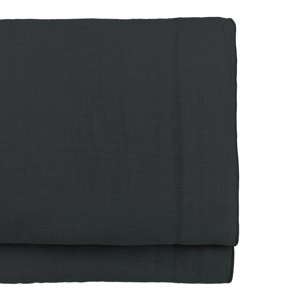 HORTENSE washed linen flat sheet 240x300