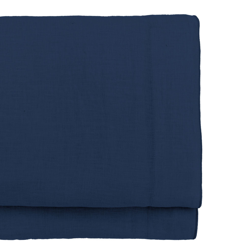 HORTENSE washed linen flat sheet 240x300