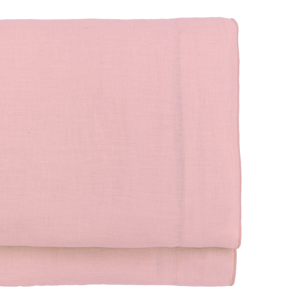 HORTENSE washed linen flat sheet 240x300