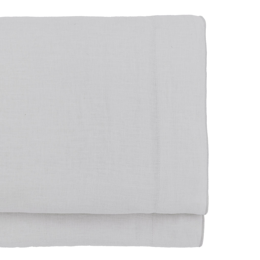 HORTENSE washed linen flat sheet 240x300