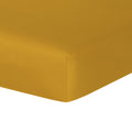 Drap housse satin de coton moutarde JULIA - 200x200x40 - febronie.com