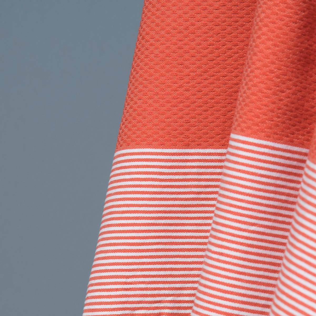 Fouta nid d'abeille coton 100x200 IBIZA    febronie.com