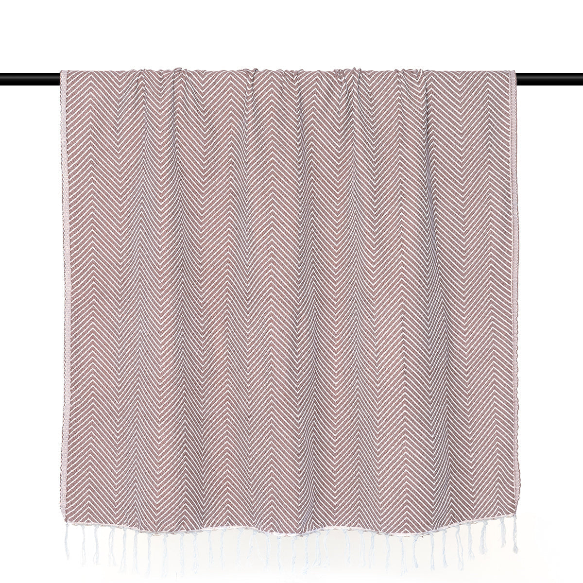 Plaid coton taupe AMSTERDAM    febronie.com
