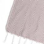 Plaid coton taupe AMSTERDAM    febronie.com