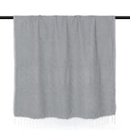 Plaid coton gris moyen AMSTERDAM    febronie.com