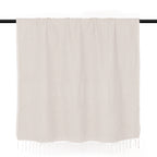 Plaid coton taupe clair AMSTERDAM    febronie.com