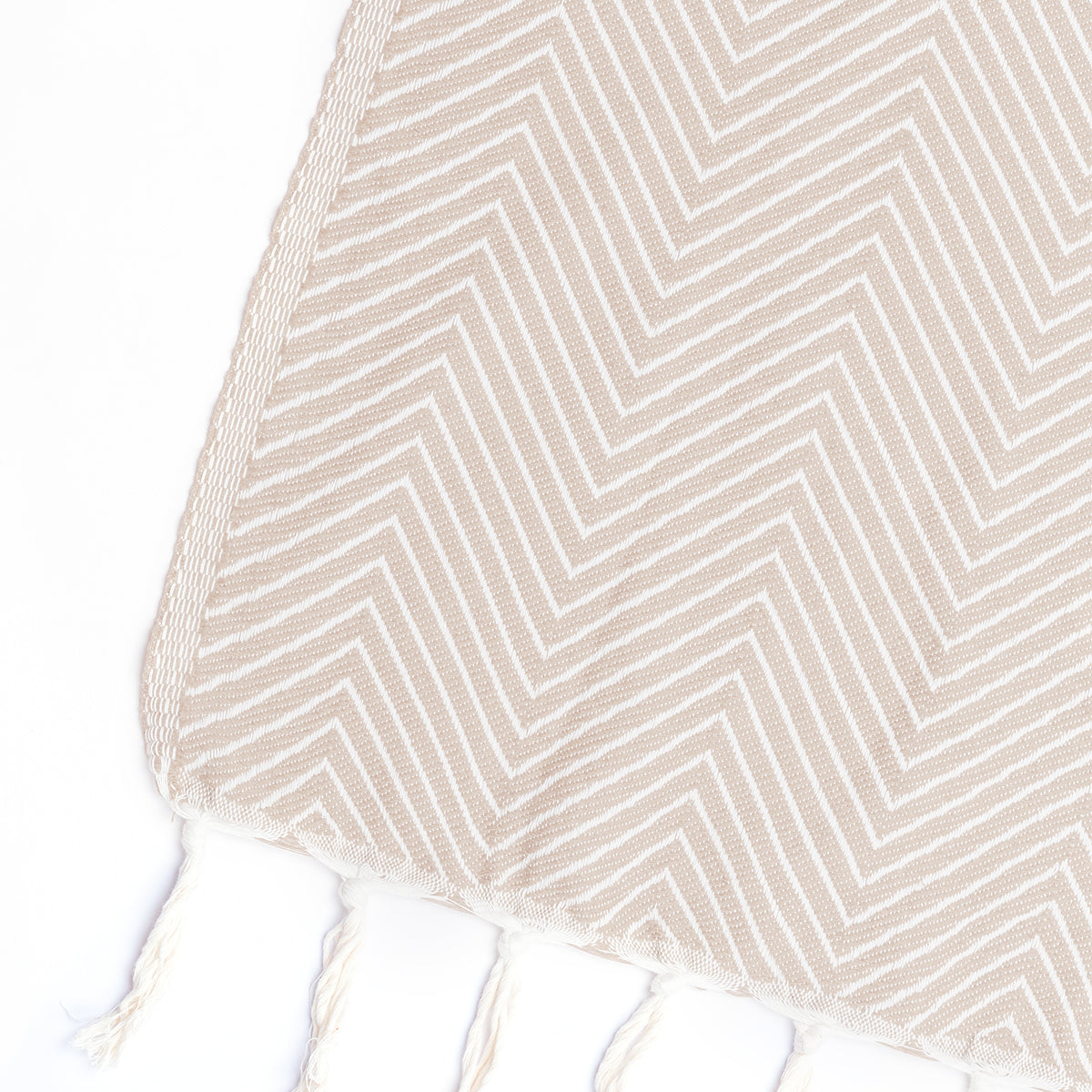 Plaid coton taupe clair AMSTERDAM    febronie.com