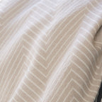 Plaid coton taupe clair AMSTERDAM    febronie.com