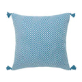 Housse de coussin coton 50x50 AMSTERDAM bleu pétrole