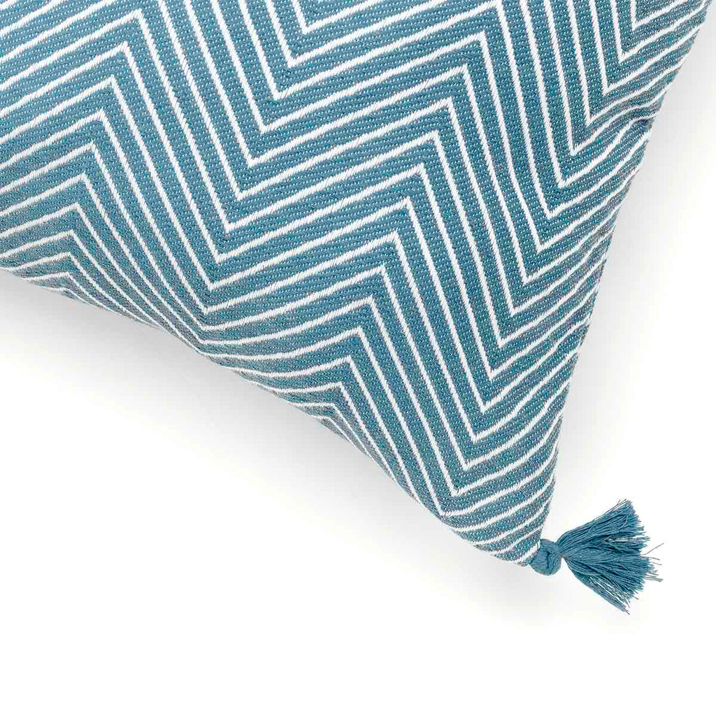 Housse de coussin coton 50x50 AMSTERDAM bleu pétrole