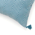 Housse de coussin coton 50x50 AMSTERDAM bleu pétrole