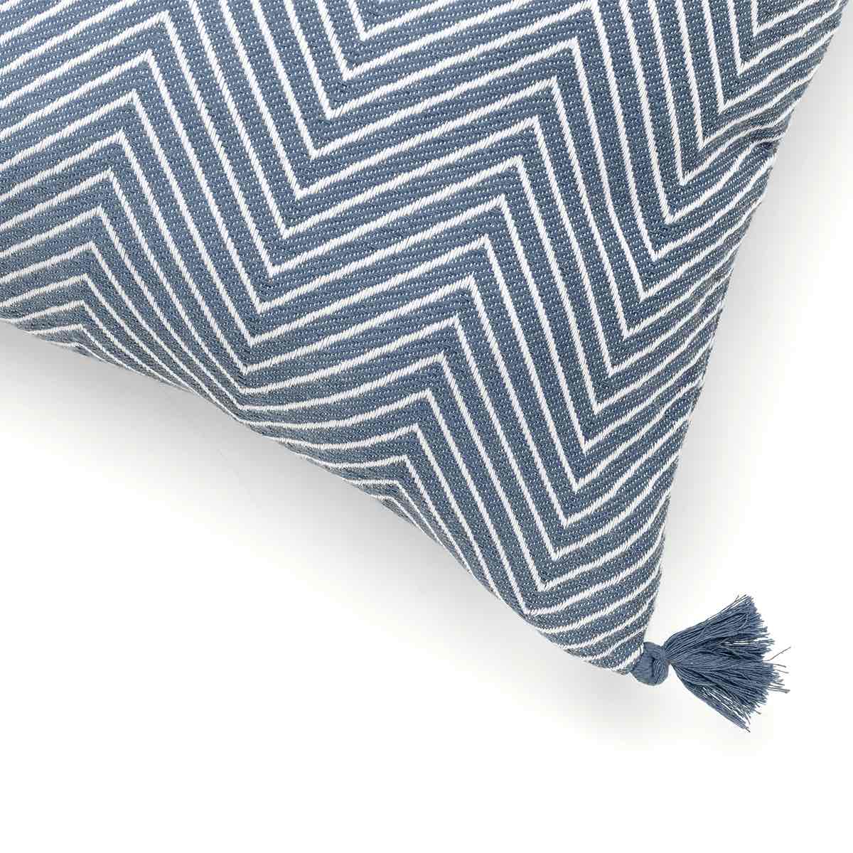 Housse de coussin coton 50x50 AMSTERDAM bleu pétrole