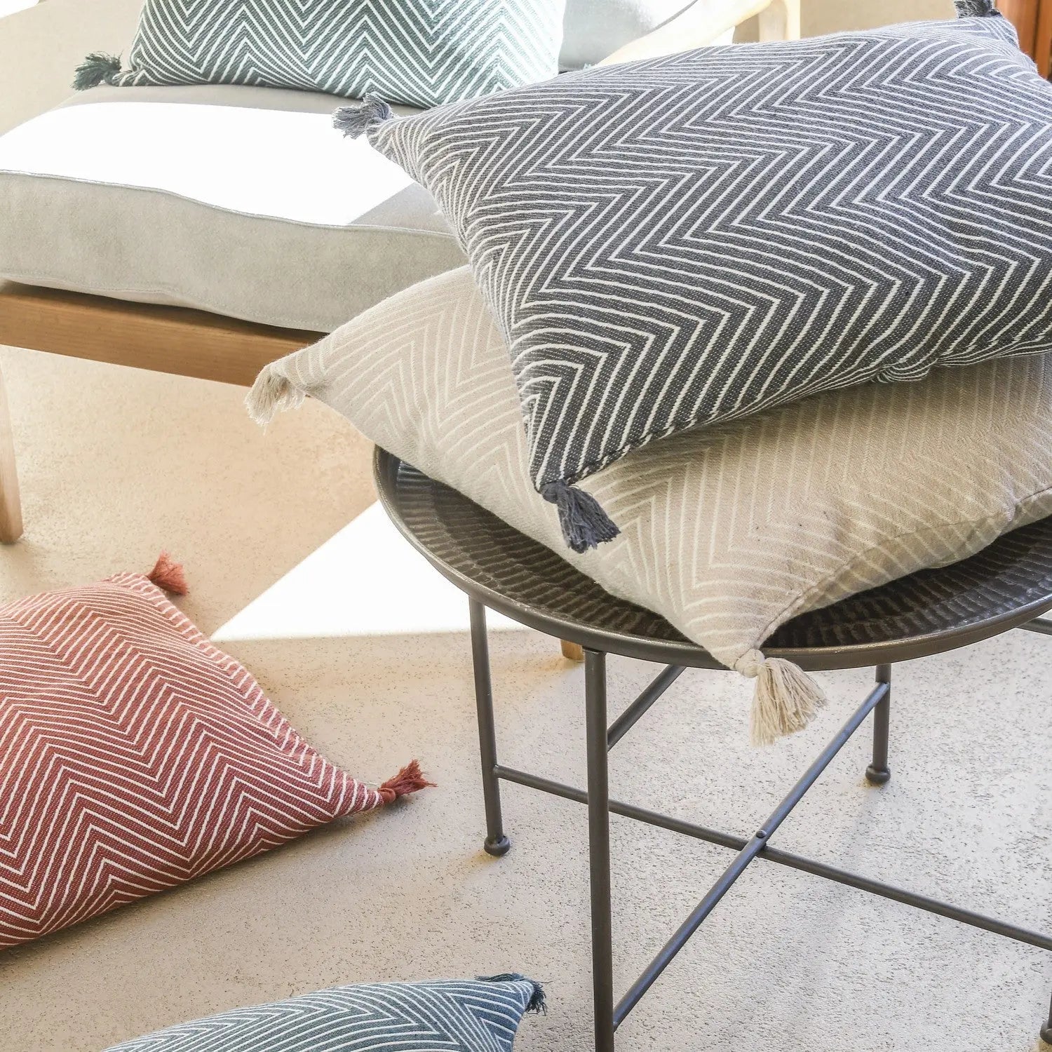 Housse de coussin coton 50x50 AMSTERDAM    febronie.com
