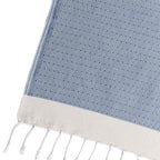 Plaid coton bleu marine COURCHEVEL    febronie.com