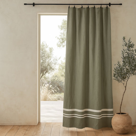 Panneau de rideau coton 180x200 MAHDIA