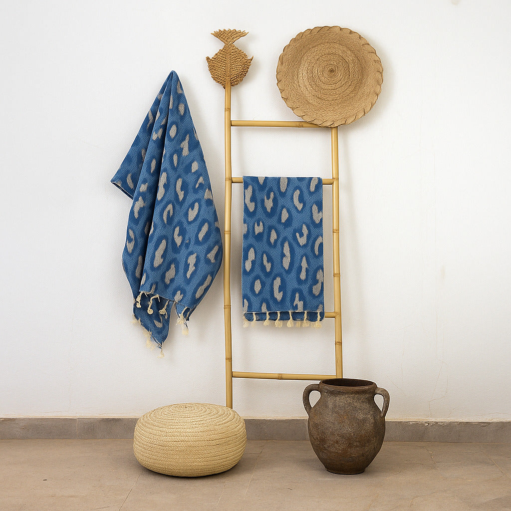 Fouta jacquard coton 100x200 LEOPARD