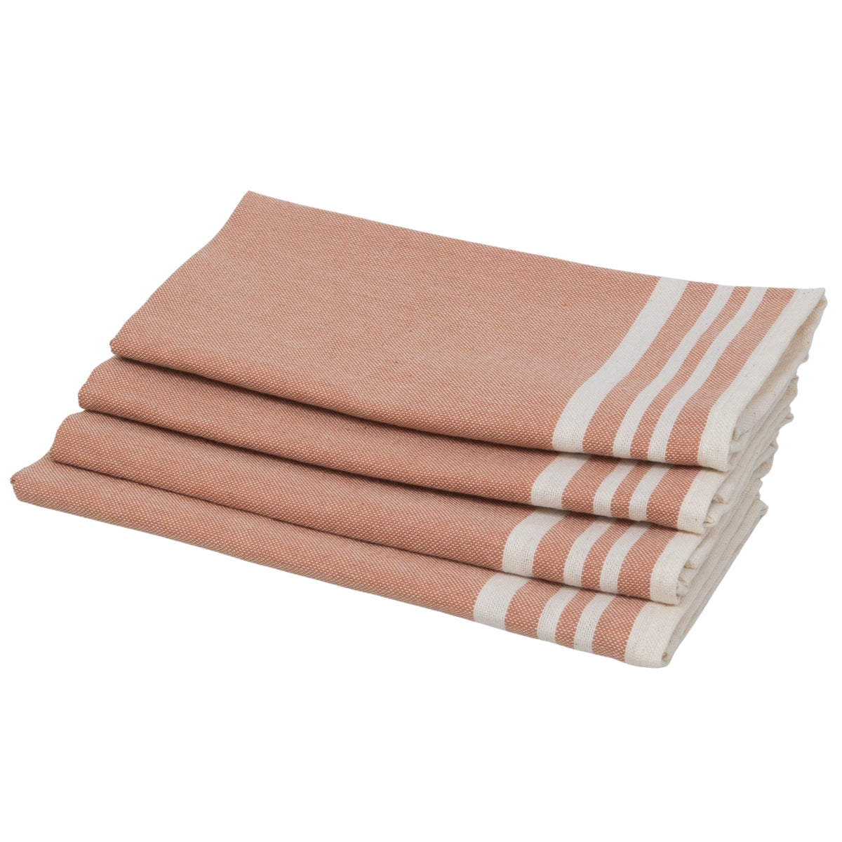 Serviette de table (x4) coton 45x45 MAHDIA - rose argile