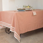 Nappe + 4 serviettes coton 150x250 MAHDIA