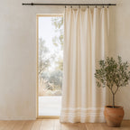 Panneau de rideau coton 180x200 MAHDIA - lin