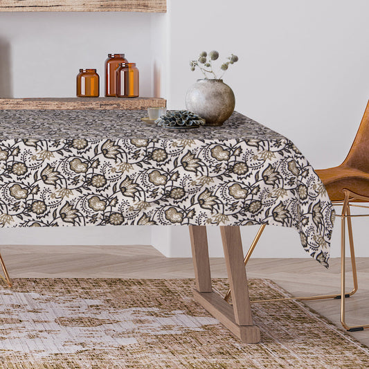 Nappe coton taupe CARMA - febronie.com