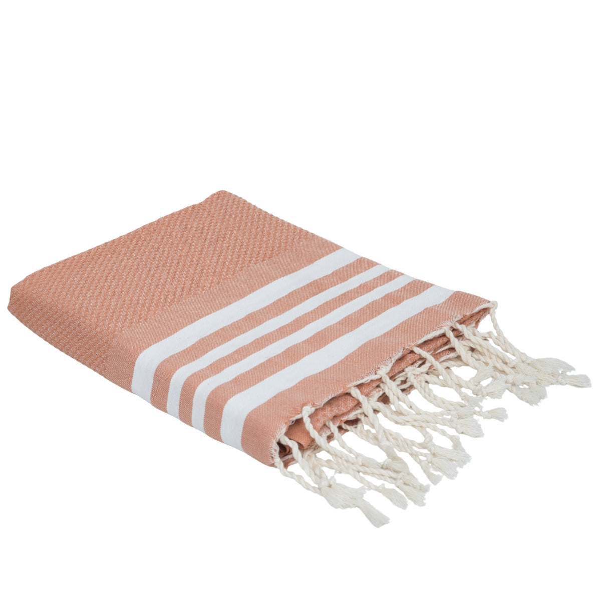 Fouta coton 100x200 NEWPORT rose argile