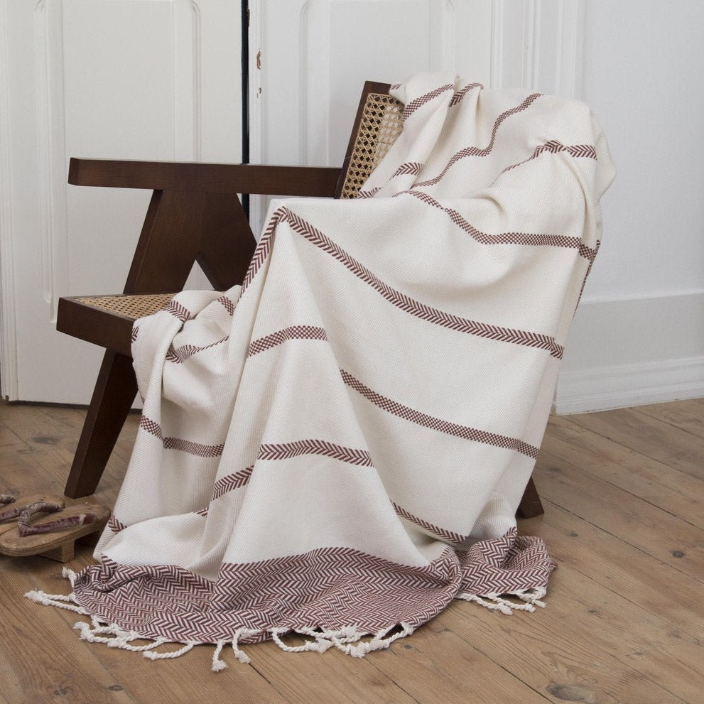 Plaid coton tomette LIV    febronie.com