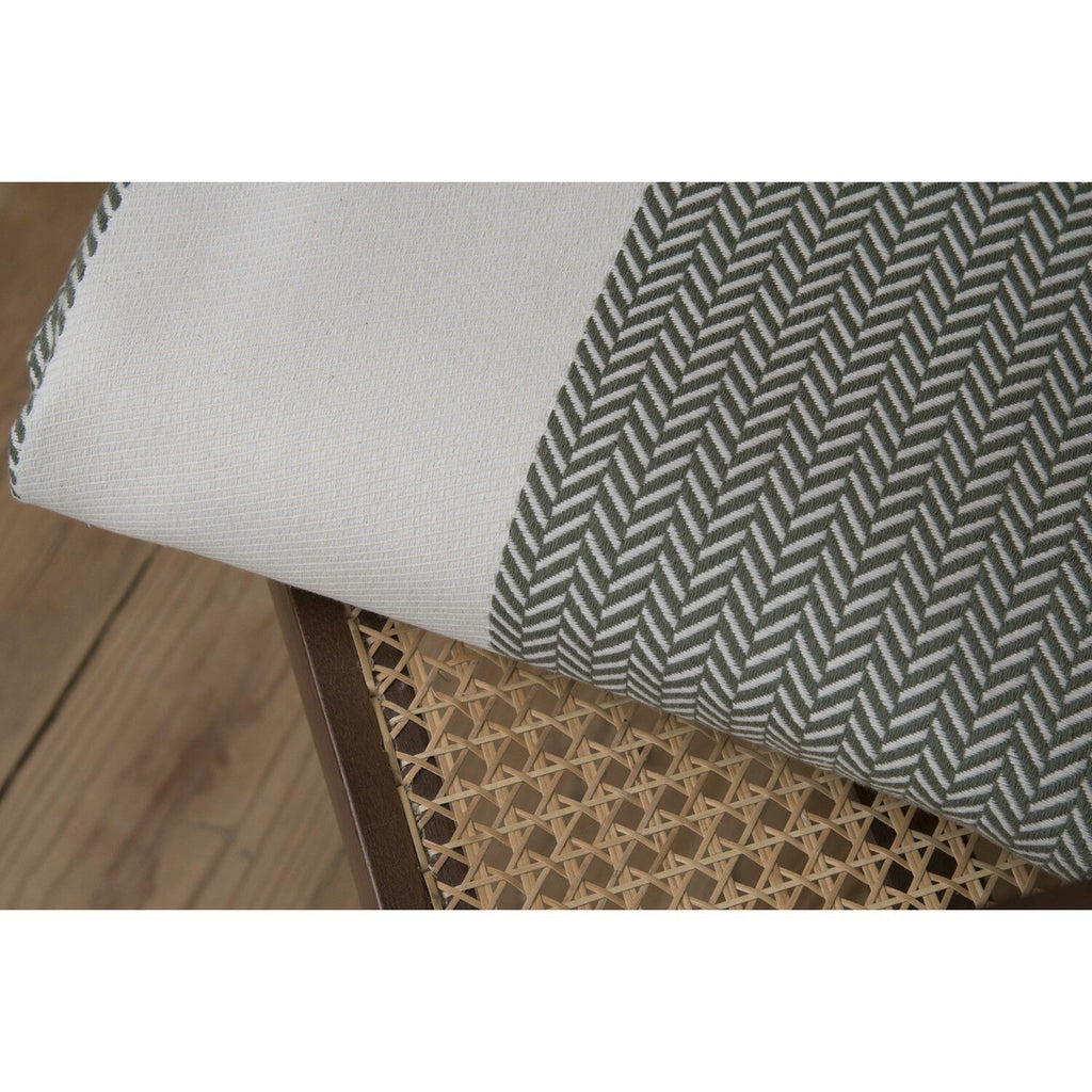 Plaid coton vert olive LIV    febronie.com