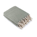 Plaid coton olive OSLO - 130x170 - febronie.com