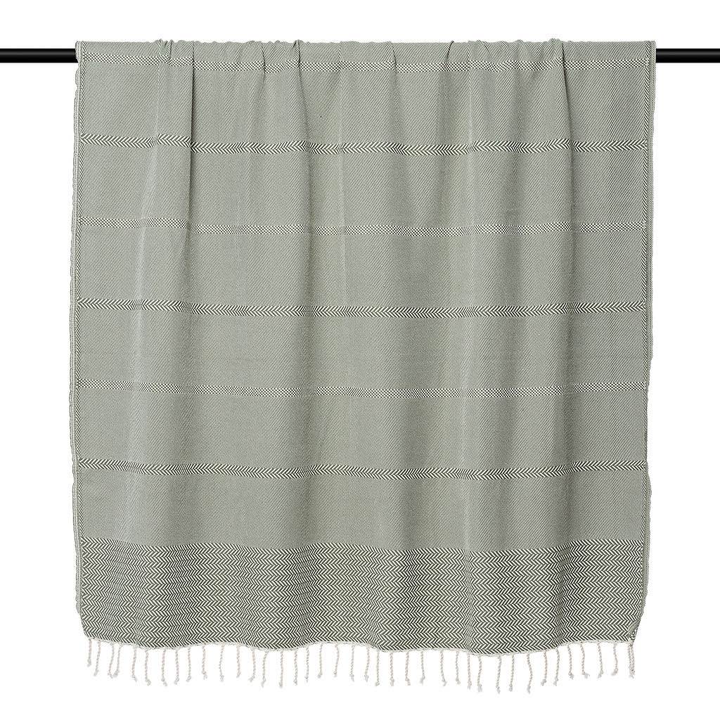 Plaid coton olive OSLO    febronie.com