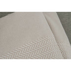 Plaid coton taupe clair OSLO    febronie.com