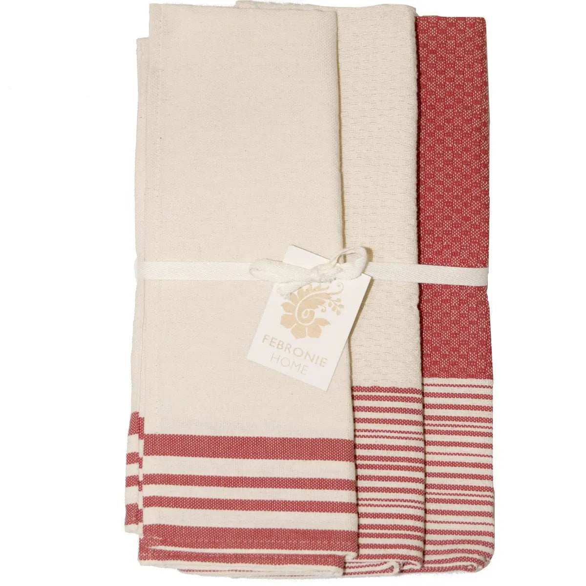Torchon (x3) coton 45x70 MAHDIA - gris perle - febronie.com
