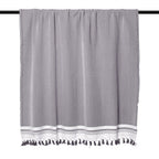 Plaid coton gris moyen IVAN    febronie.com