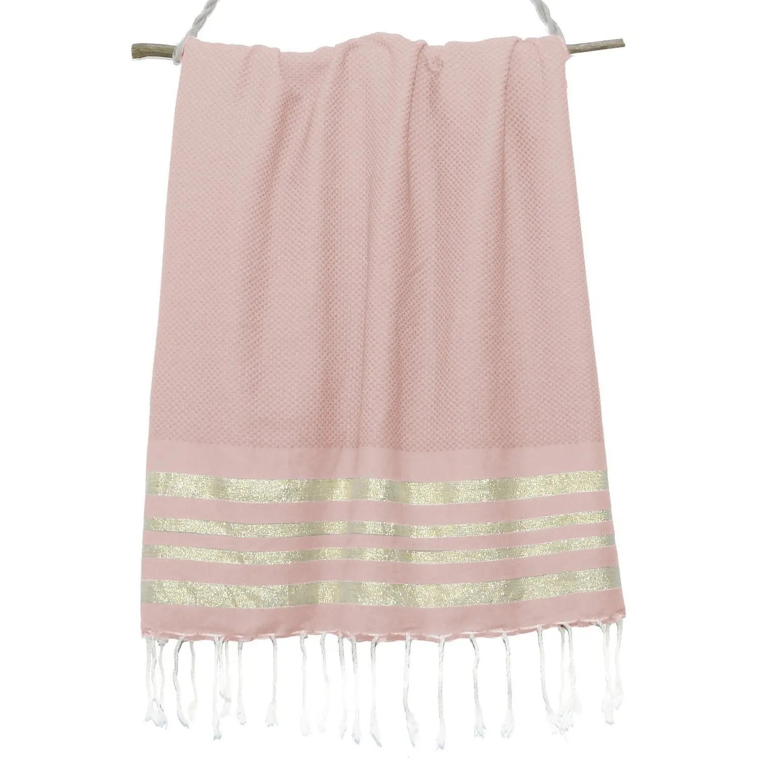 Fouta nid d'abeille coton 100x200 HAMPTONS    febronie.com